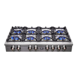 FORNO Spezia 48" Gas Rangetop with 8 Sealed Burners in Stainless Steel, FCTGS5751-48
