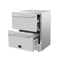 FORNO Como 24" 4.87 cu. ft. Outdoor/Indoor Drawer Refrigerator in Stainless Steel, FDROD1611-24S
