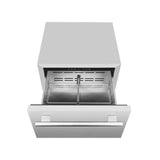 FORNO Como 24" 4.87 cu. ft. Outdoor/Indoor Drawer Refrigerator in Stainless Steel, FDROD1611-24S