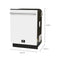 FORNO Espresso Romano 24" Built-In Tall Tub Dishwasher in White with Silver Handles, FDWBI8035-24WHT