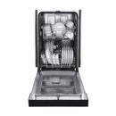 FORNO Polo 18" Built-in Dishwasher in Black, FDWBI8041-18BLK