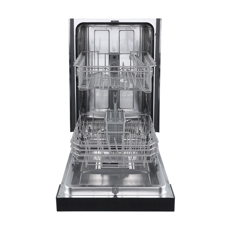 FORNO Polo 18" Built-in Dishwasher in Black, FDWBI8041-18BLK