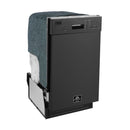 FORNO Polo 18" Built-in Dishwasher in Black, FDWBI8041-18BLK