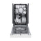 FORNO Polo 18" Built-in Dishwasher in White, FDWBI8041-18WHT