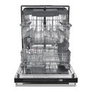 FORNO Espresso Package - 36" Refrigerator and Dishwasher in Black with Antique Brass Handles