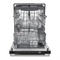 FORNO Espresso Package - 36" Refrigerator and Dishwasher in Black with Antique Brass Handles