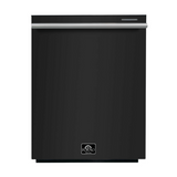 FORNO Espresso Package - 30" Electric Range, Refrigerator and Dishwasher in Black with Silver Handles