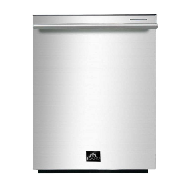 FORNO Appliance Package - 30" Gas Range, 30" Range Hood, 60" Refrigerator, Dishwasher, Microwave Drawer, AP-FFSGS6276-30-W-8