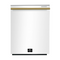 FORNO Espresso Package - 36" Refrigerator and Dishwasher in White with Antique Brass Handles
