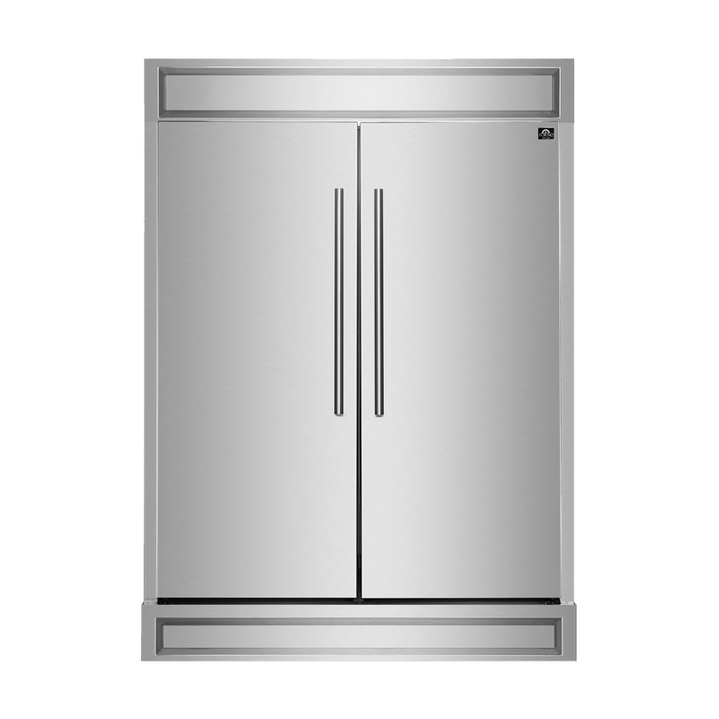 FORNO Appliance Package - 48" Gas Range, 60" Refrigerator, Microwave Drawer, Dishwasher, AP-FFSGS6244-48-26