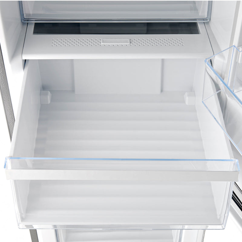 FORNO Guardia 23.4" 10.8 cu. ft. Right Swing Refrigerator with Bottom Freezer in Stainless Steel, FFFFD1778-24RS
