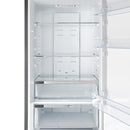 FORNO Guardia 23.4" 10.8 cu. ft. Right Swing Refrigerator with Bottom Freezer in Stainless Steel, FFFFD1778-24RS