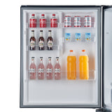 FORNO Espresso Milano 31" 17.2 cu. ft. Right Swing Refrigerator and Bottom Freezer in Black with Antique Brass Handles, FFFFD1785-31BLK