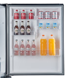 FORNO Espresso Milano 31" 17.2 cu. ft. Right Swing Refrigerator and Bottom Freezer in Black with Silver Handles, FFFFD1785-31BLK