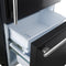 FORNO Espresso Milano 31" 17.2 cu. ft. Right Swing Refrigerator and Bottom Freezer in Black with Silver Handles, FFFFD1785-31BLK