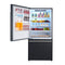 FORNO Espresso Milano 31" 17.2 cu. ft. Right Swing Refrigerator and Bottom Freezer in Black with Silver Handles, FFFFD1785-31BLK