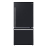 FORNO Espresso Package - 30" Electric Range, Range Hood and Refrigerator in Black with Silver Handles, FBDL-001-02US