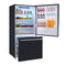 FORNO Espresso Package - 30" Electric Range, Refrigerator and Dishwasher in Black with Silver Handles