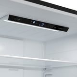 FORNO Espresso Milano 31" 17.2 cu. ft. Right Swing Refrigerator and Bottom Freezer in Black with Silver Handles, FFFFD1785-31BLK