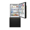FORNO Espresso Milano 31" 17.2 cu. ft. Right Swing Refrigerator and Bottom Freezer in Black with Antique Brass Handles, FFFFD1785-31BLK