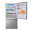 FORNO Espresso Package - 30" Electric Range, Range Hood, Refrigerator and Dishwasher in Stainless Steel with Silver Handles