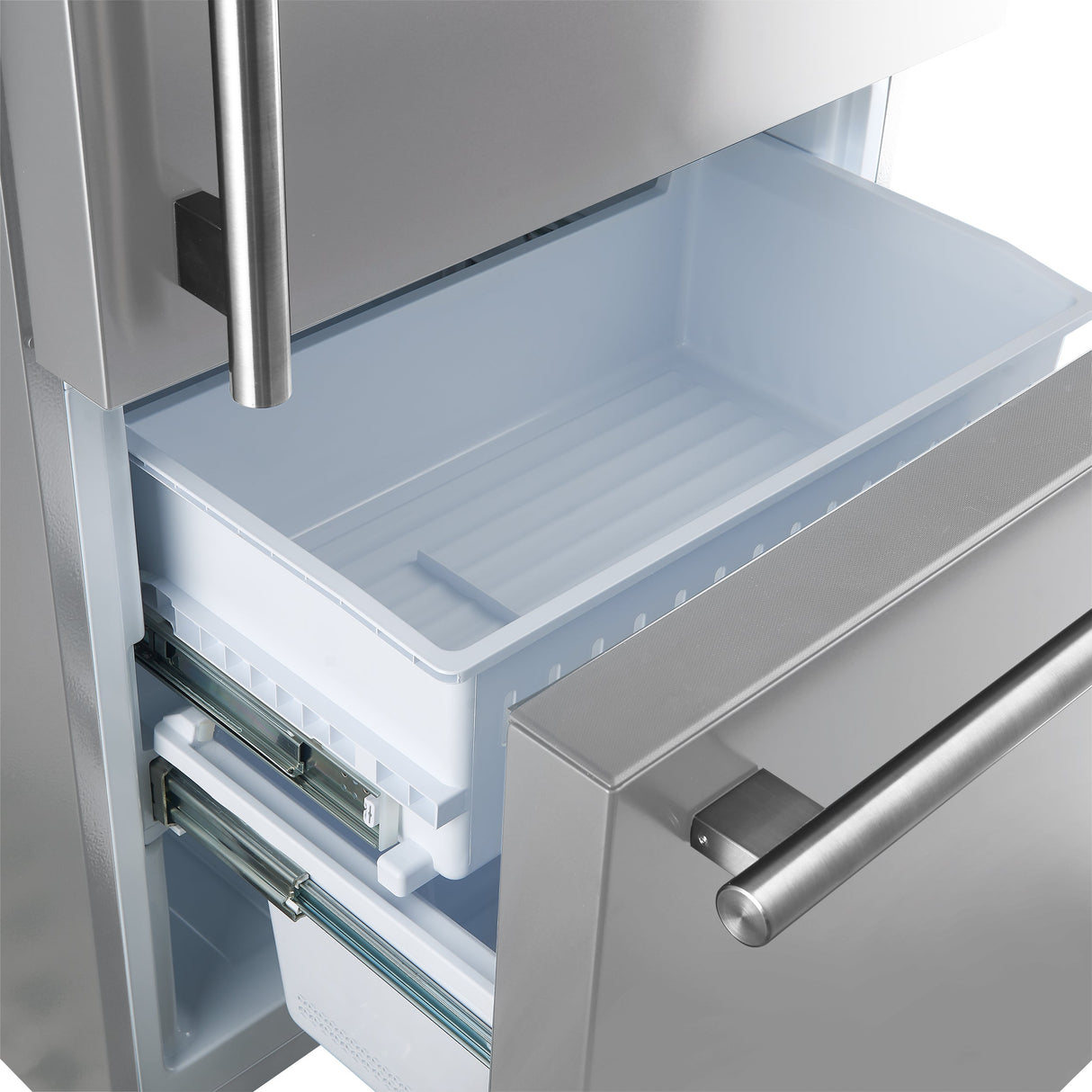 FORNO Espresso Milano 62" 34.4 cu. ft. Side-By-Side Refrigerator with Ice Maker in Stainless Steel, FFFFD1787-60S