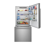 FORNO Espresso Milano 31" 17.2 cu. ft. Right Swing Refrigerator and Bottom Freezer in Stainless Steel with Silver Handles, FFFFD1785-31S