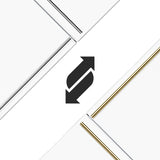 FORNO Espresso Milano 31" 17.2 cu. ft. Right Swing Refrigerator and Bottom Freezer in White with Antique Brass Handles, FFFFD1785-31WHT