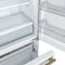 FORNO Espresso Milano 31" 17.2 cu. ft. Right Swing Refrigerator and Bottom Freezer in White with Antique Brass Handles, FFFFD1785-31WHT