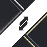 FORNO Espresso Milano 62" 34.4 cu. ft. Side-By-Side Refrigerator with Ice Maker in Black with Antique Brass Accents, FFFFD1787-60BLK