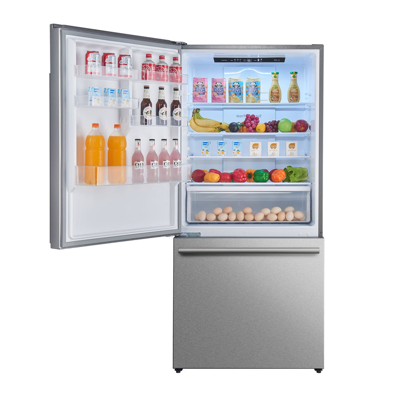 FORNO Espresso Milano 62" 34.4 cu. ft. Side-By-Side Refrigerator with Ice Maker in Stainless Steel, FFFFD1787-60S