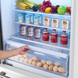 FORNO Espresso Milano 31" 17.2 cu. ft. Left Swing Refrigerator and Bottom Freezer with Ice Maker in White and Silver Handles, FFFFD1786-31WHT