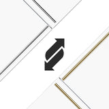 FORNO Espresso Milano 31" 17.2 cu. ft. Left Swing Refrigerator and Bottom Freezer with Ice Maker in White and Antique Brass Handles, FFFFD1786-31WHT