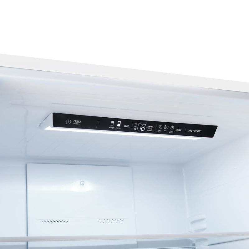 FORNO Espresso Milano 62" 34.4 cu. ft. Side-By-Side Refrigerator with Ice Maker in White with Silver Accents, FFFFD1787-60WHT