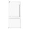 FORNO Espresso Milano 62" 34.4 cu. ft. Side-By-Side Refrigerator with Ice Maker in White with Silver Accents, FFFFD1787-60WHT