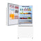 FORNO Espresso Milano 62" 34.4 cu. ft. Side-By-Side Refrigerator with Ice Maker in White with Silver Accents, FFFFD1787-60WHT