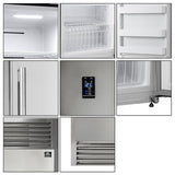 FORNO Appliance Package - 30" Dual Fuel Range, 30" Range Hood, 60" Refrigerator, AP-FFSGS6125-30-W-4