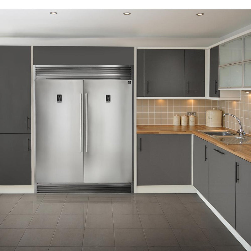 FORNO Appliance Package - 36 Inch Gas Range, Dishwasher, 60 Inch Refrigerator, AP-FFSGS6244-36-5