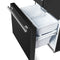FORNO Espresso Gallipoli 30" 17.5 Cu. Ft. Refrigerator with Ice Maker in Black with Silver Handles, FFFFD1974-31BLK