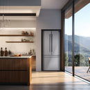 FORNO Gallipoli 30" 17.5 cu. ft. French Door Built-In Refrigerator in Stainless Steel with Ice Maker, FFFFD1974-31SB