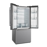 FORNO Gallipoli 30" 17.5 cu. ft. French Door Built-In Refrigerator in Stainless Steel with Ice Maker, FFFFD1974-31SB