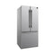 FORNO Gallipoli 30" 17.5 cu. ft. French Door Built-In Refrigerator in Stainless Steel with Ice Maker, FFFFD1974-31SB