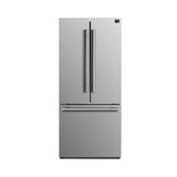 FORNO Gallipoli 30" 17.5 cu. ft. French Door Built-In Refrigerator in Stainless Steel with Ice Maker, FFFFD1974-31SB