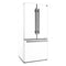 FORNO Espresso Gallipoli 30" 17.5 Cu. Ft. Refrigerator with Ice Maker in White with Silver Handles, FFFFD1974-31WHT