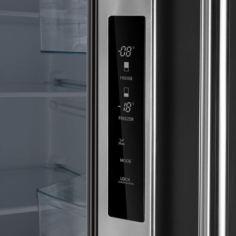 FORNO Gallipoli 35" 17.5 cu. ft. French Door Built-In Refrigerator in Stainless Steel with Ice Maker and Grill Trim Kit, FFFFD1974-35SG