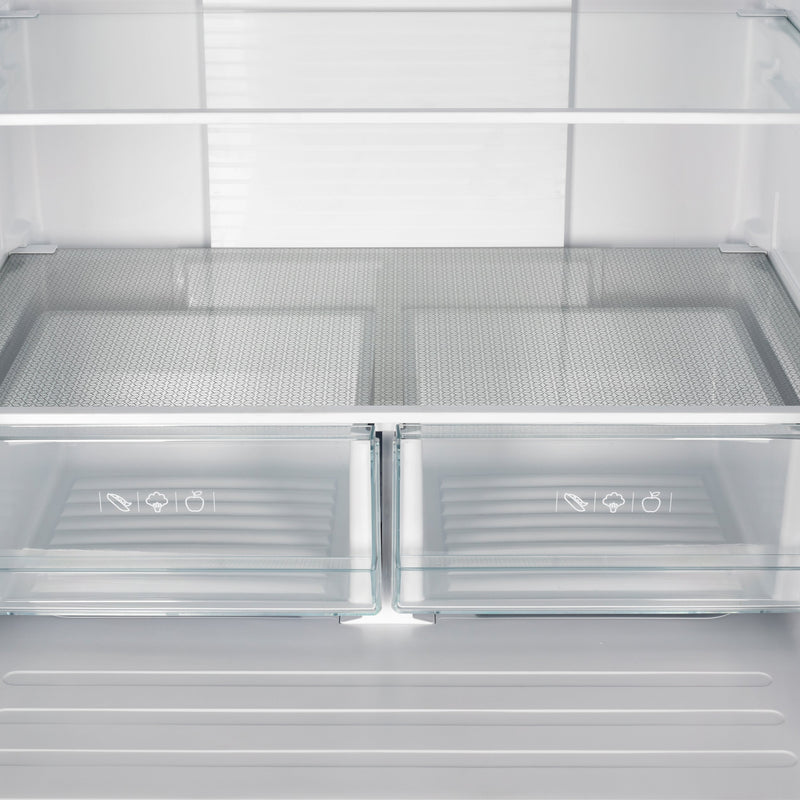 FORNO Gallipoli 35" 17.5 cu. ft. French Door Built-In Refrigerator in Stainless Steel with Ice Maker and Grill Trim Kit, FFFFD1974-35SG