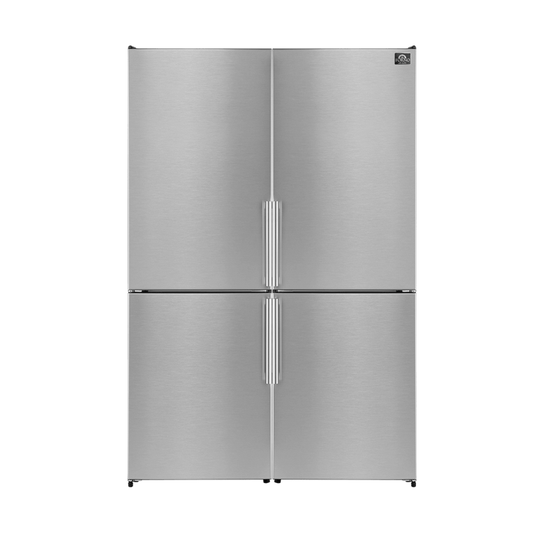 FORNO Appliance Package - 48" Gas Range, Dishwasher, 48" Refrigerator, AP-FFSGS6244-48-11