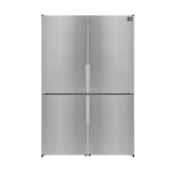 FORNO Appliance Package - 48" Gas Range, Dishwasher, 48" Refrigerator, AP-FFSGS6244-48-11