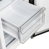 FORNO Espresso Salerno 33" 15.6 cu. ft. Refrigerator in Black with Silver Handles, FFRBI1805-33BLK