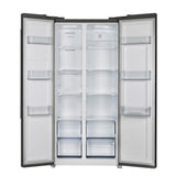 FORNO Espresso Salerno 33" 15.6 cu. ft. Refrigerator in Black with Silver Handles, FFRBI1805-33BLK